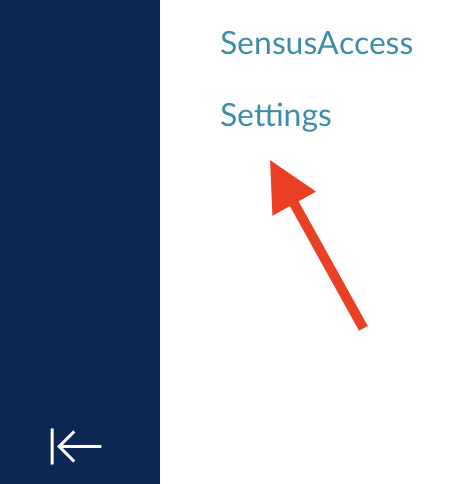 Arrow pointing at Settings