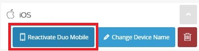 Reactivate Duo Mobile