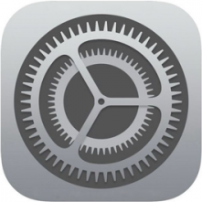 settings button for ios devices