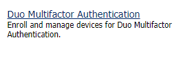 Duo Multifactor Authentication