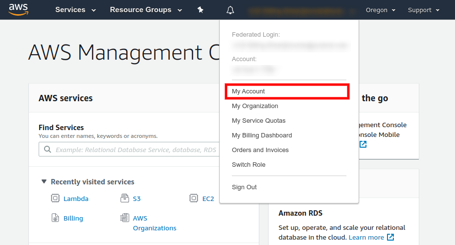 How to find the AWS account number for your AggieCloud AWS account ServiceHub
